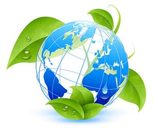 sphere of earth w leaves logo